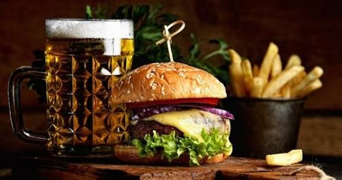 hamburger-and-cold-beer