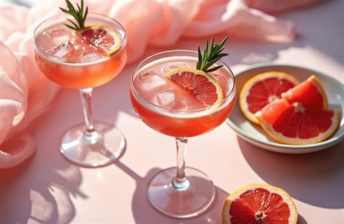 Grapefruit-rosemary-mocktail